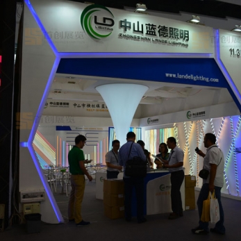 藍德電子 光電照明展臺裝修