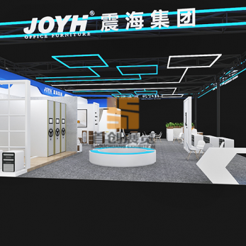 震海效果圖 家博會展覽設計圖